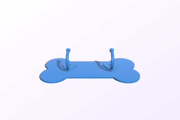 Dog Bone Leash Holder | 3d print model