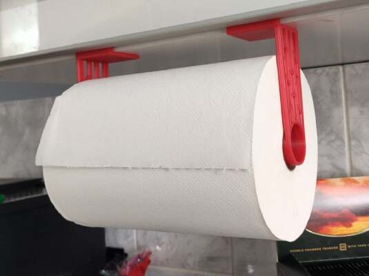 Paper Towel Holder (for 18mm shelf, large roll 17cm) | 3d print model