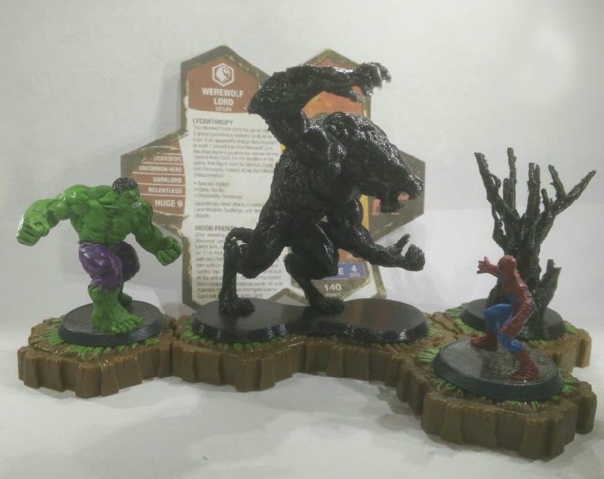 Werewolf Lord for Heroscape 77mm tall, better print position