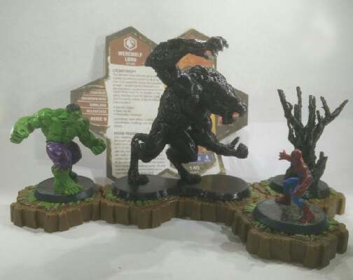 Werewolf Lord for Heroscape 77mm tall, better print position | 3d print model