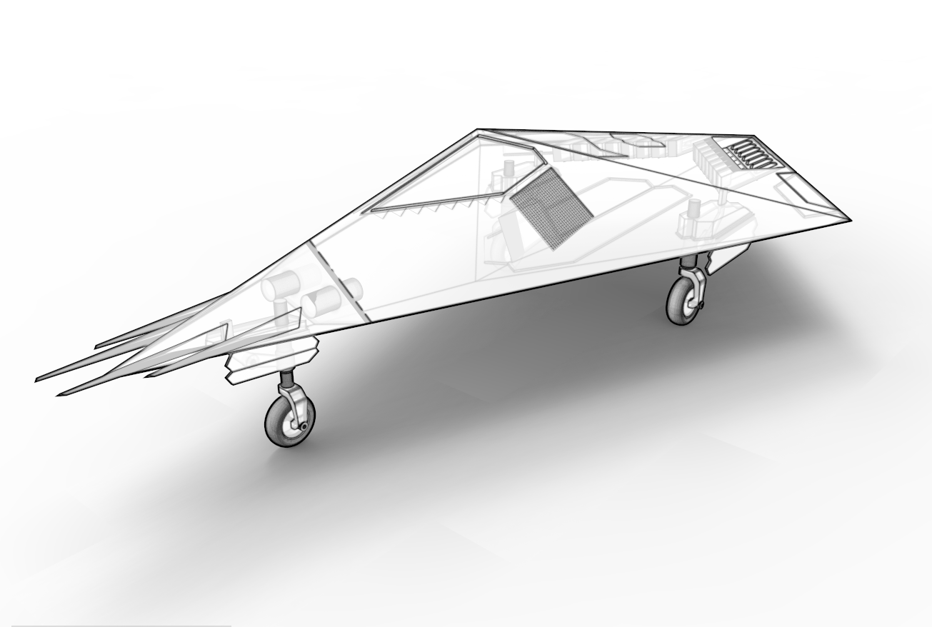 Skunk Works Hopeless Diamond Experimental Stealth Aircraft
