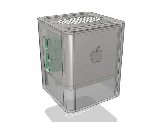 Raspberry pi (Macintosh) G4 Cube Mini (Raspberry Pi 2 + 3 Case) | 3d print model