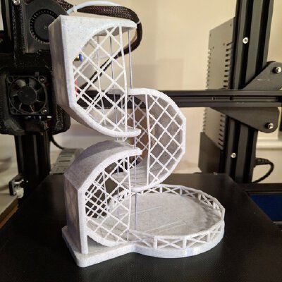 Tensegrity Dice Tower | 3d print model