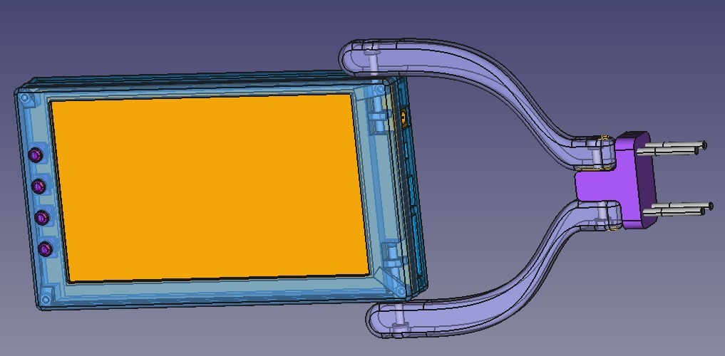 Case with support for SainSmart 7 inch TFT LCD 800*480 Touch Screen Display