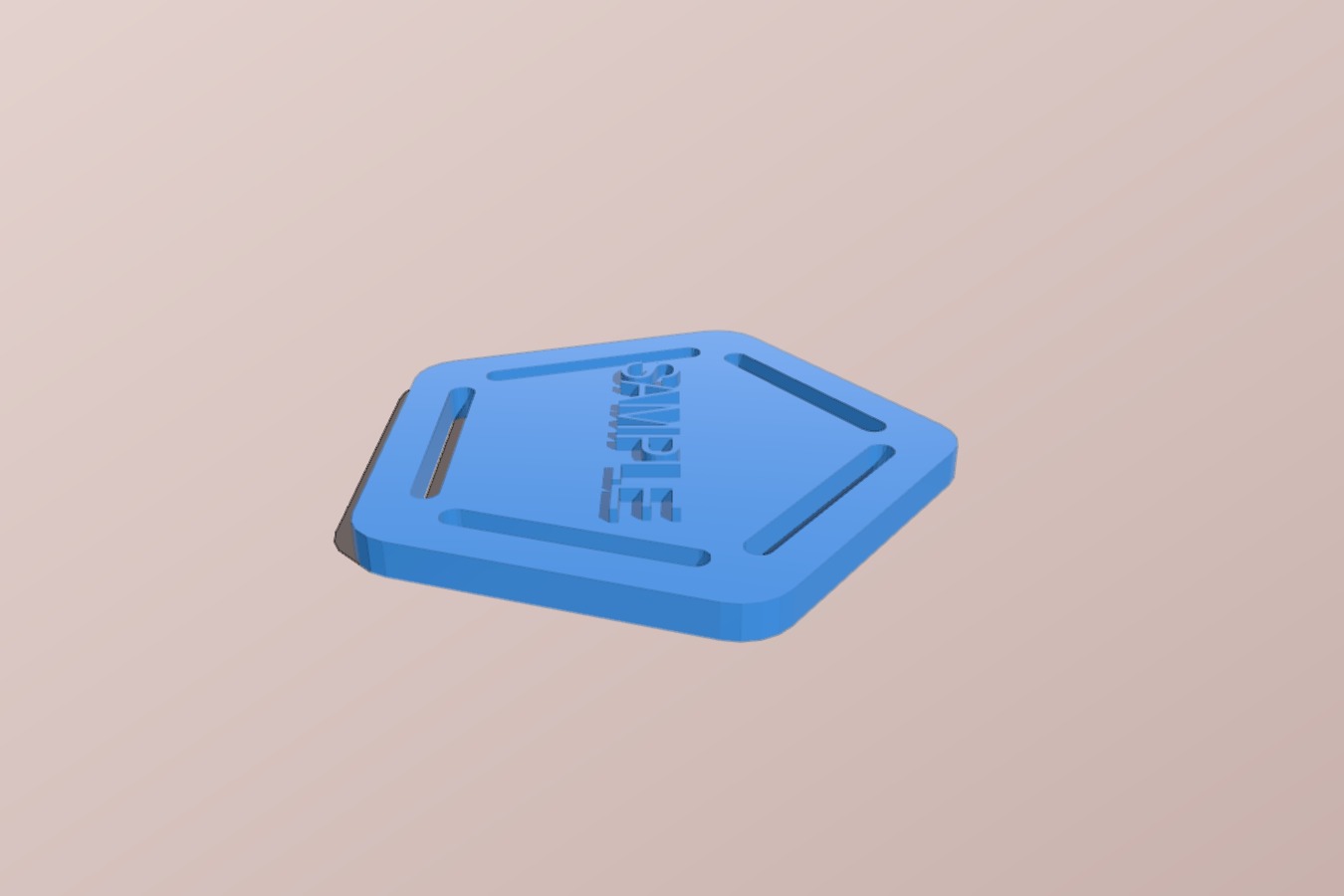 Parametric Body Harness Center Ring With Text