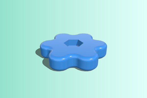 Bolt nut knob | 3d print model