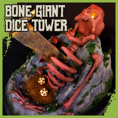 Bone Giant Dice Tower | 3d print model
