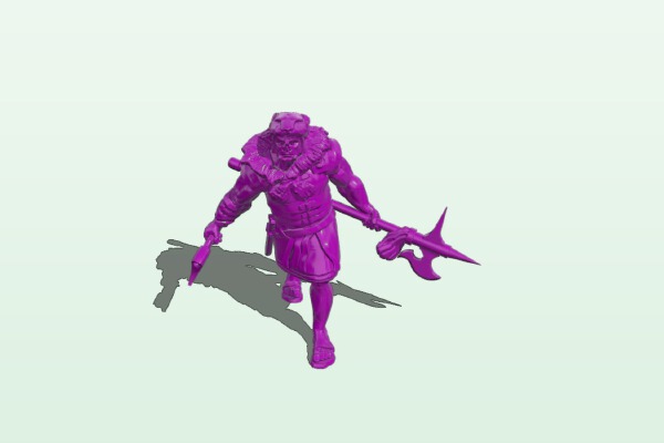 1-54 - Orc Paladin | 3d print model