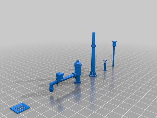 Wasserkran _ Water standpipe (gauge H0) | 3d print model