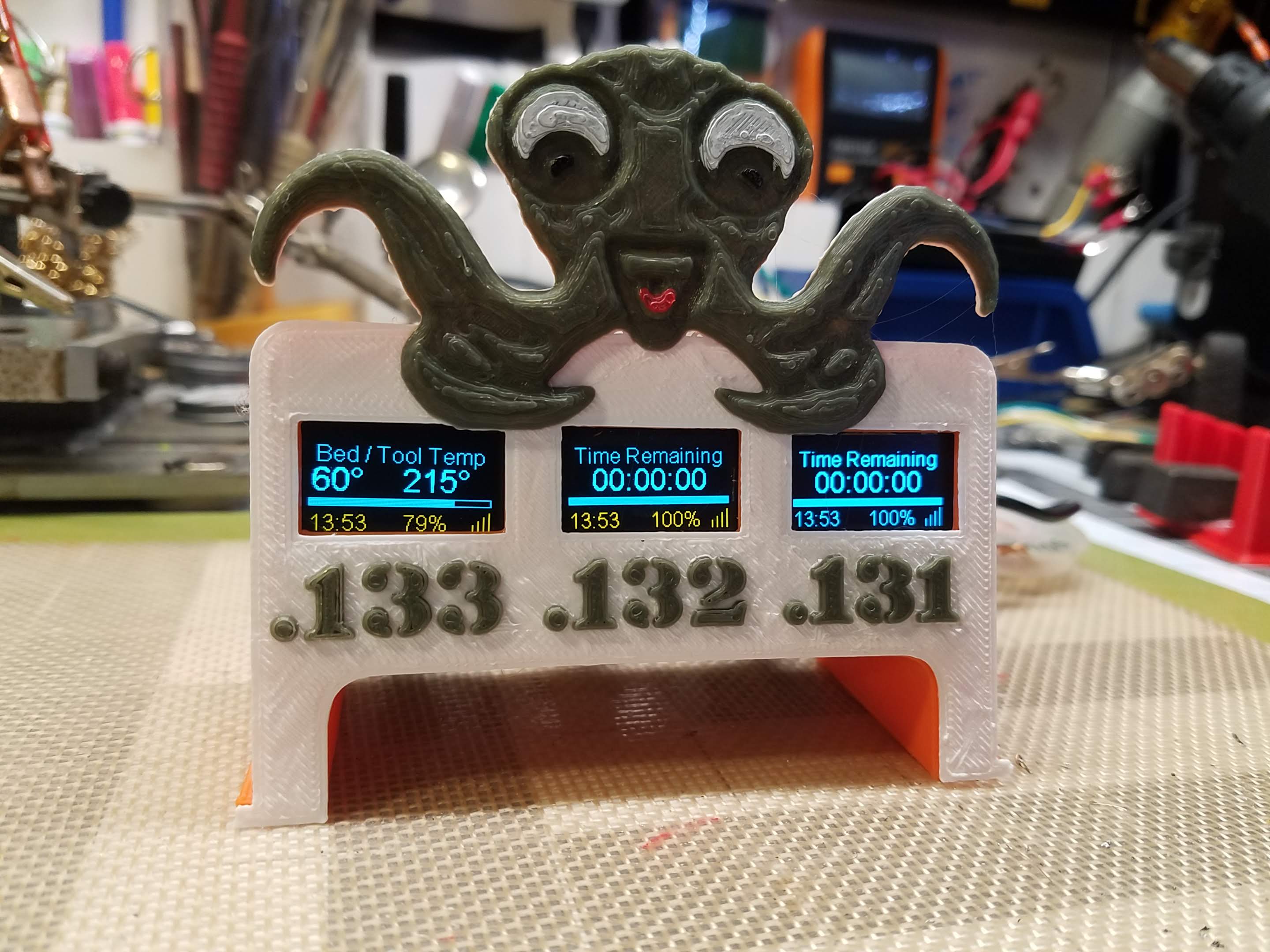 Octoprint monitor Station Faceplates