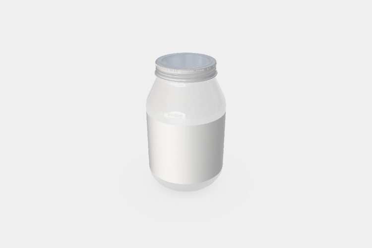 Glass Food Container Bottle Mockup