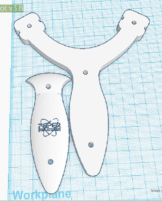 Hammerhead Slingshot v3.8 | 3d print model