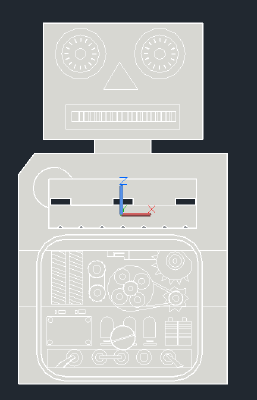 Retro Robot ChipE | 3d print model
