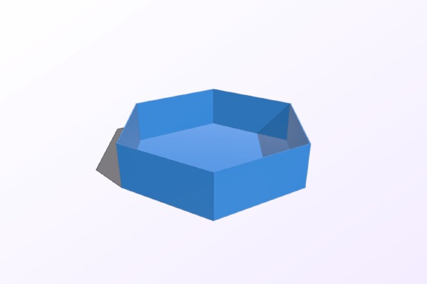 Led Light Hexagon RGB | 3d print model