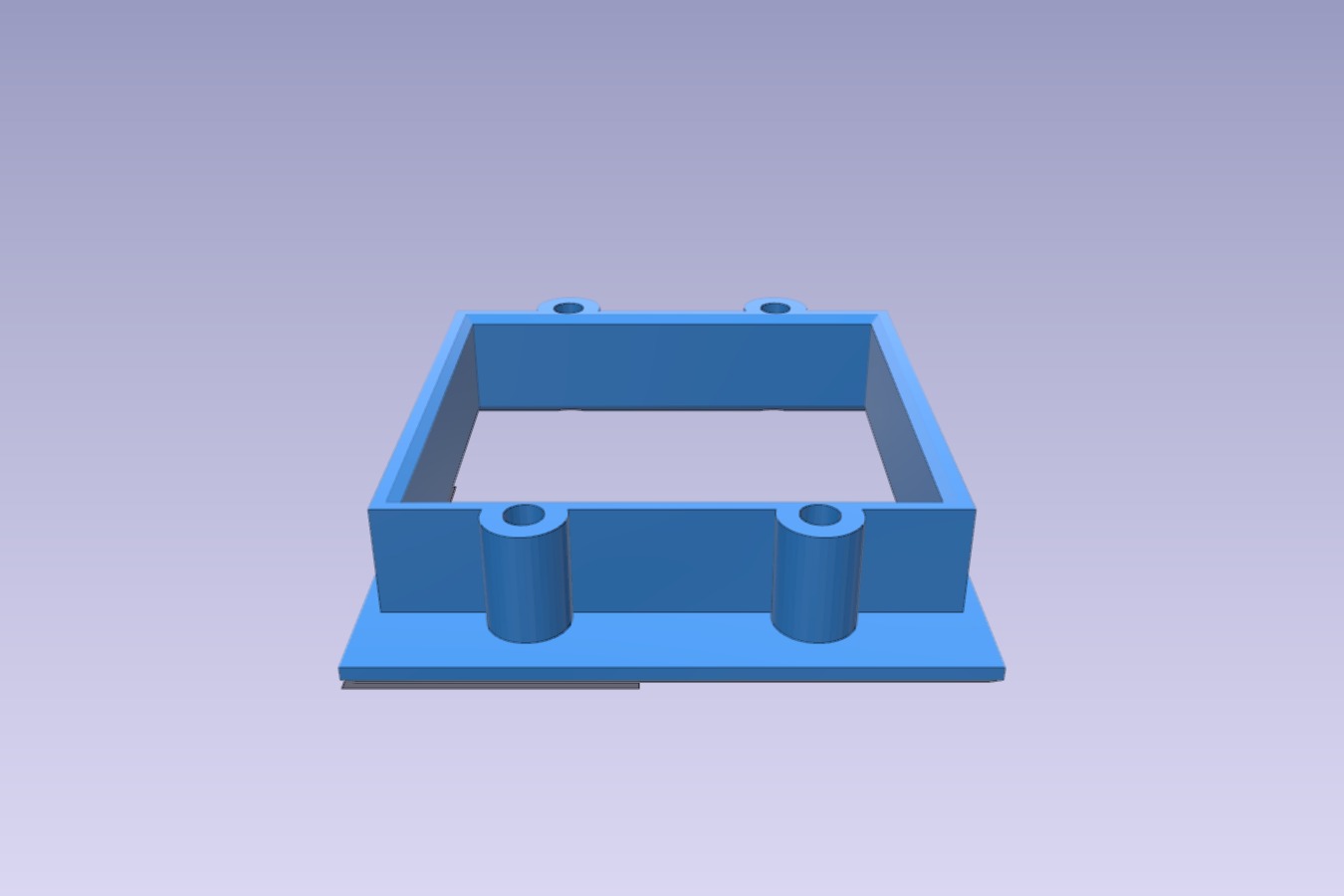 Dual Servo Screw Mounting Frame for Foamboard Airplanes