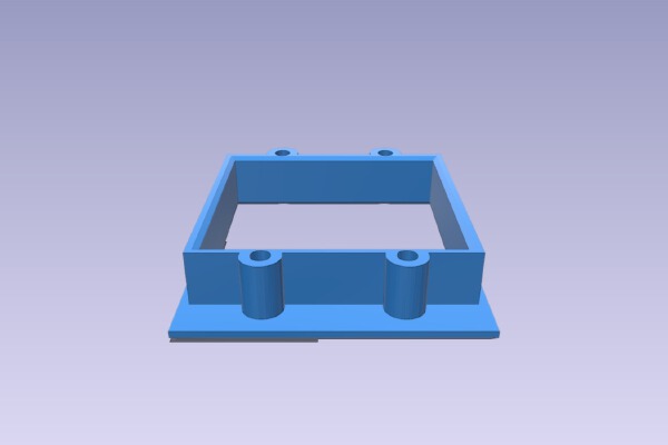 Dual Servo Screw Mounting Frame for Foamboard Airplanes | 3d print model