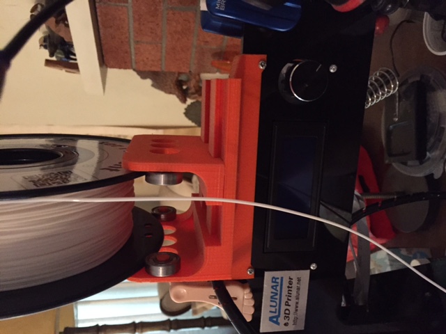 Remixed Adjustable Spool Holder - ALunar (Prusa Clone)