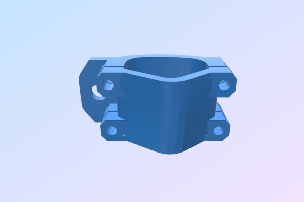 Turnigy 9XR external antenna mount | 3d print model