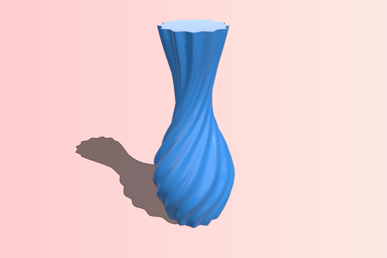 Swirly watertight vase