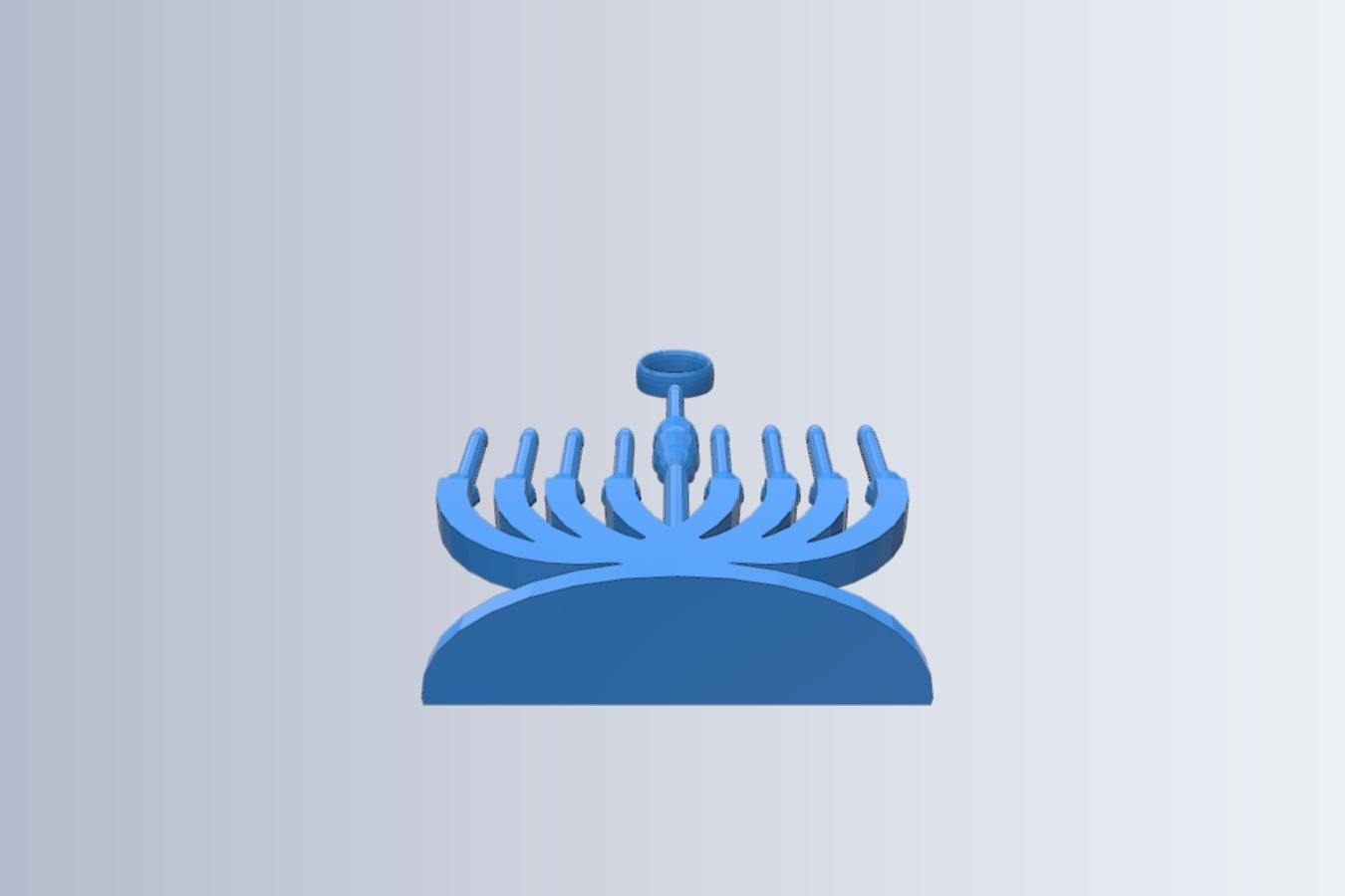 Menorah Holiday Tree Ornament