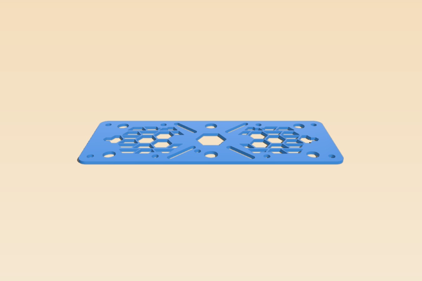 Hex pattern Base and Deck (7mm)