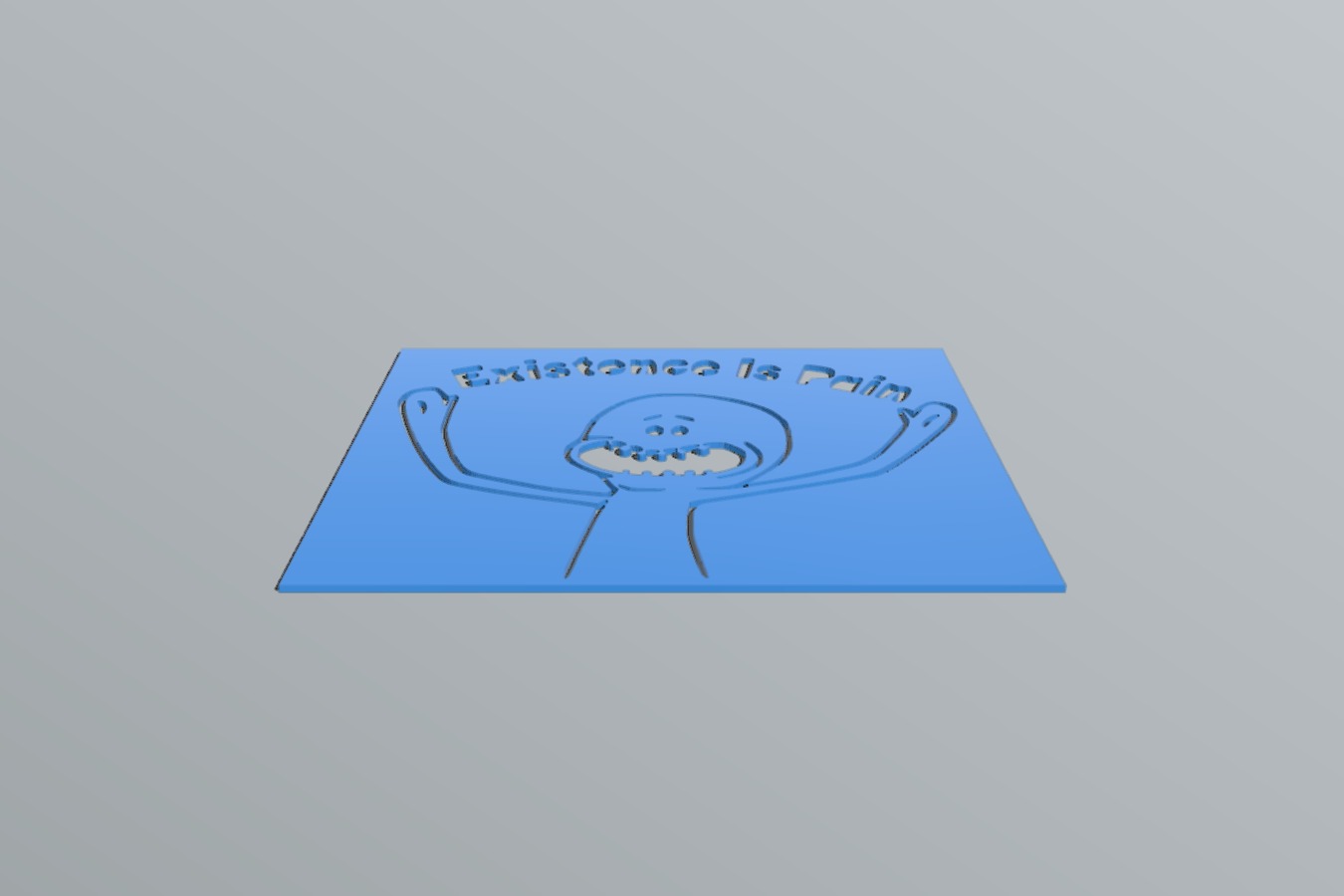 Mr Meeseeks stencil