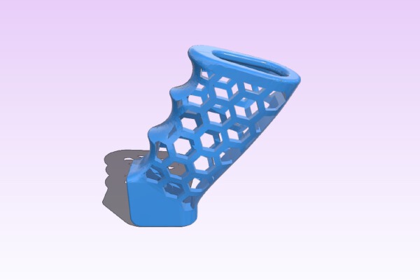 AR HEX GRIP WITH FILLING | 3d print model