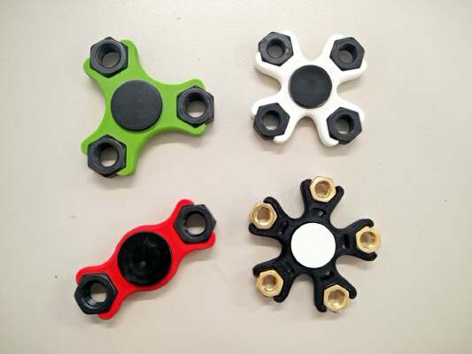 M8,M10,M12 Hexnut Fidget Spinner | 3d print model