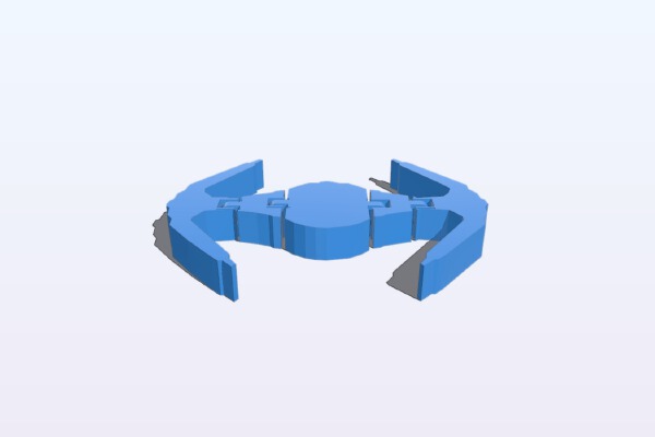 Flexi Tie Fighter | 3d print model