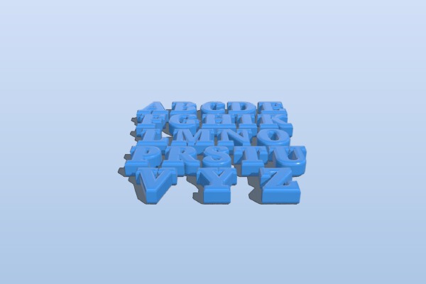 ALPHABET | 3d print model