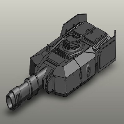 Leo Russ MBT41 Tank turret | 3d print model