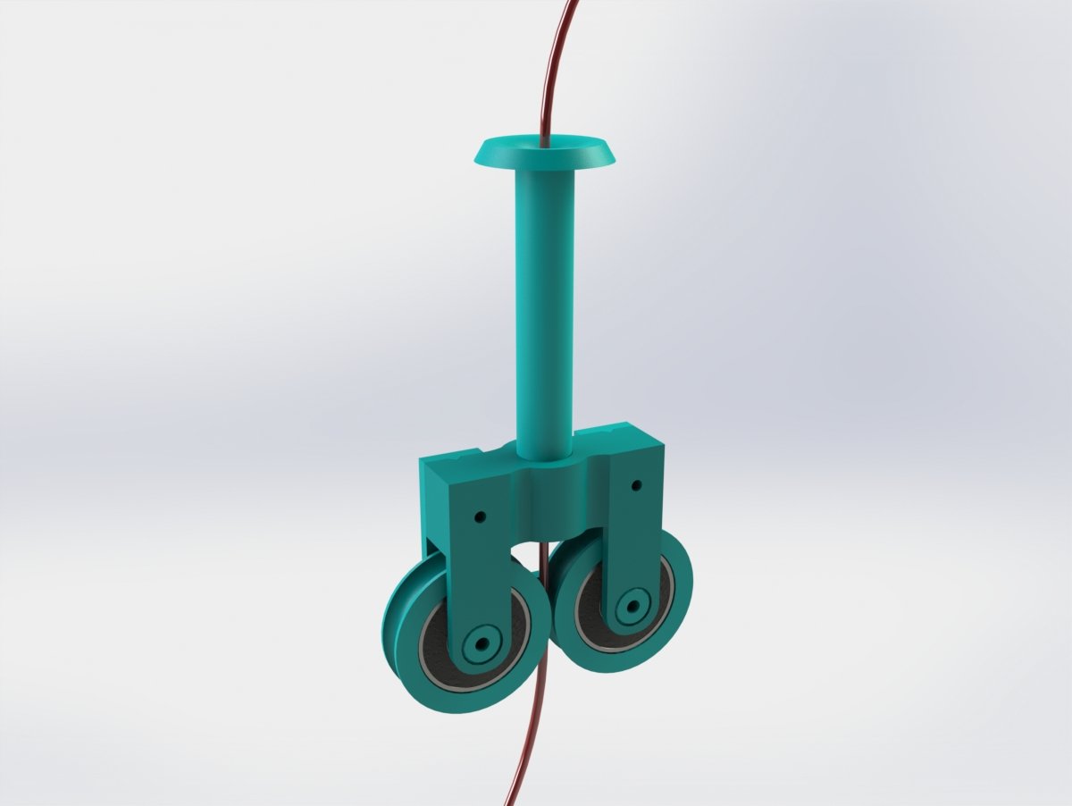 Filament Guide for IKEA LACK Table (with roller guides)
