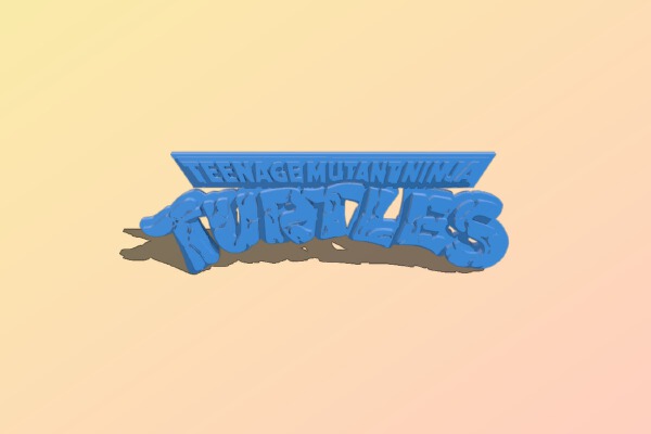 TMNT 80's Logo | 3d print model