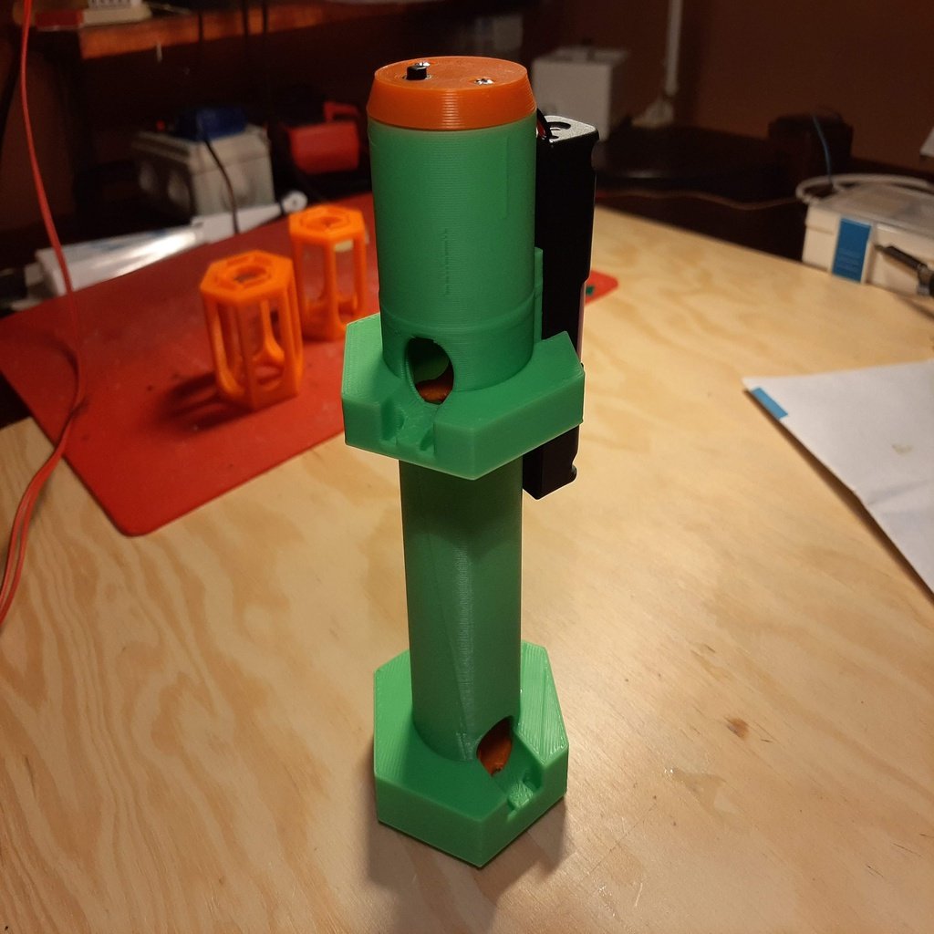 Helix lift, scad customizable, gravitrax compatible