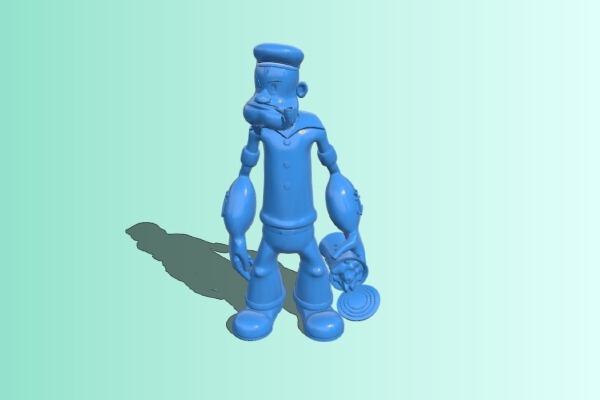 Popeye with Spinach | 3d print model