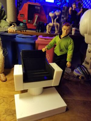 Star Trek TOS Captain's Chair in 1:9 scale for Mego action figures | 3d print model