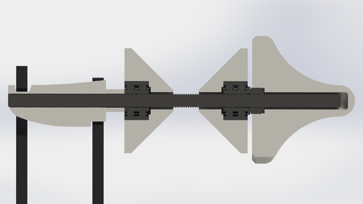 Rostock MAX v2 - Spool Support Arm - Mod RL 2x 608 | 3d print model