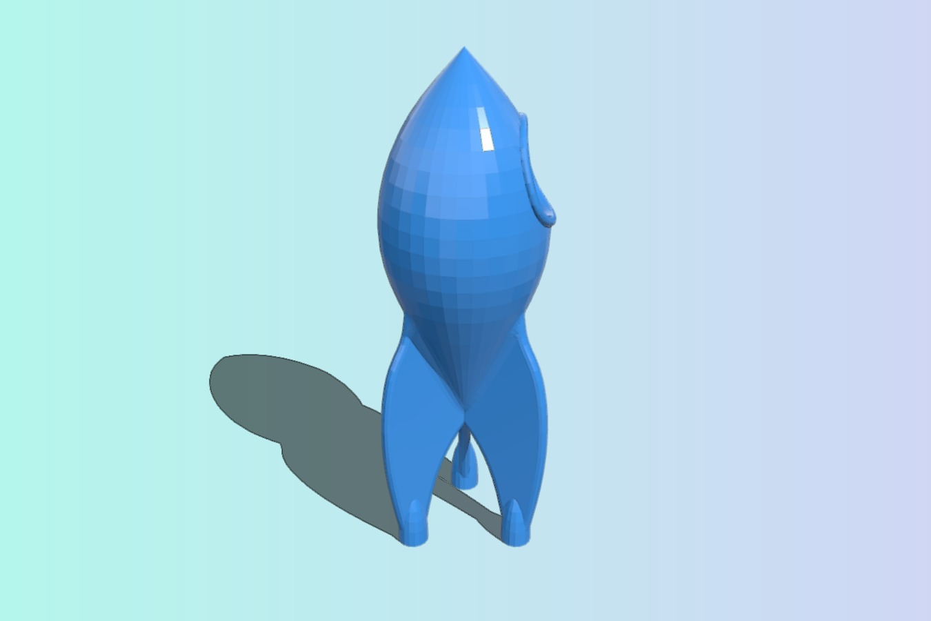 A Rocket Ship in the Classic Style