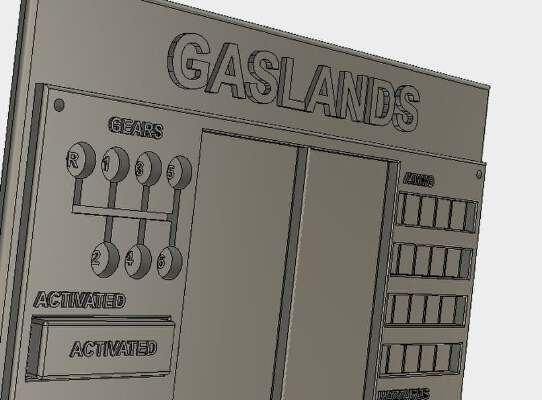 Gaslands Dashboard | 3d print model