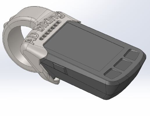 Wahoo Elemnt Bolt CRASHPROOF Mountainbike mount (click in). 31.8mm | 3d print model