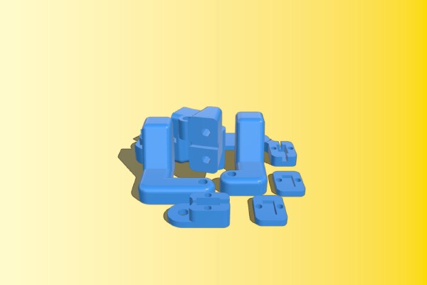 TRX4 standard servo on diffs&speed | 3d print model