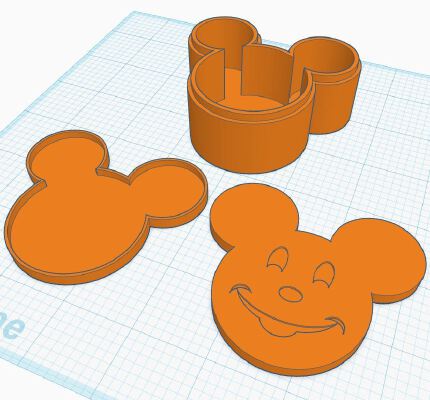 Mickey Mouse "esque" Box - Updated Ver2 | 3d print model