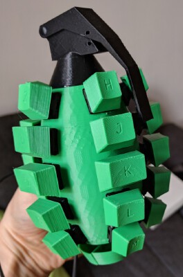 Keyboard Hand Grenade | 3d print model