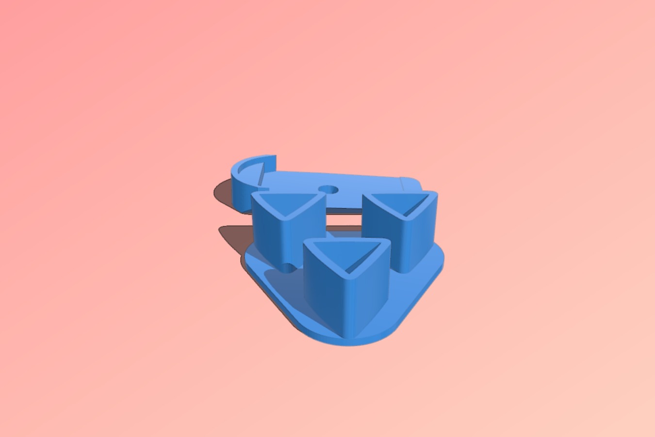 Low profile Placeholder for printbed Anycubic Kossel