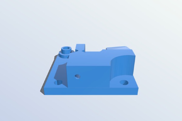 Rostock Max V2 TPE _ Ninjaflex Custom Extruder for soft filaments | 3d print model