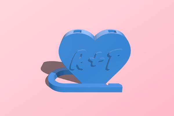 Love lock customizable with your initials | 3d print model