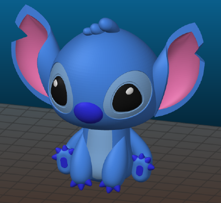 Stitch - multimaterial remix | 3d print model