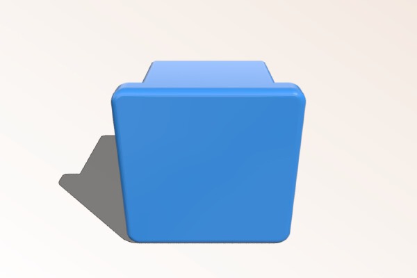 25MM SQUARE TUBE STOP - BOUCHON DE TUBE CARRE DE 25 MM | 3d print model