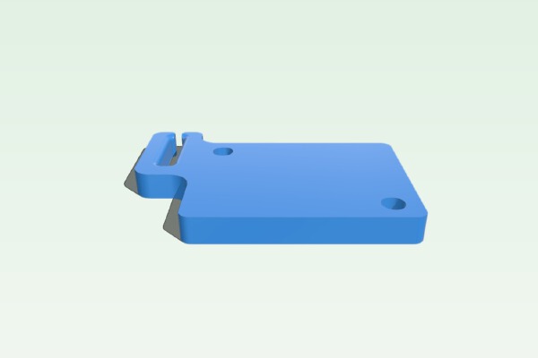 Creality CR-6 SE filament sensor mount riser with cable holder for dual gear extruder | 3d print model