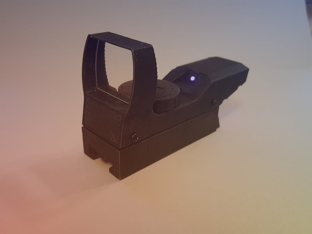 Holographic red dot reflex sight